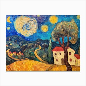 Contemporary Artwork Inspired By Vincent Van Gogh 10 Canvas Print