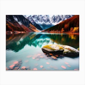 Autumn Mountain Lake 5 Canvas Print