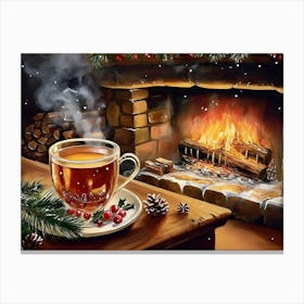 Christmas Tea 1 Canvas Print