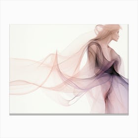 Woman In A Dress Canvas Print