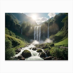 The Hidden Waterfall Canvas Print