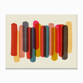Modern Bold Colorful Shapes Canvas Print