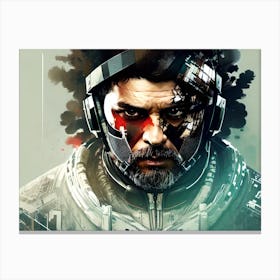 Soldier In Space Canvas Print
