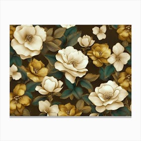 Magnolia Painting Canvas Print