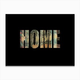 Home Poster Forest Collage 5 Canvas Print