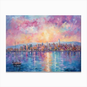 Sunset In San Francisco Canvas Print