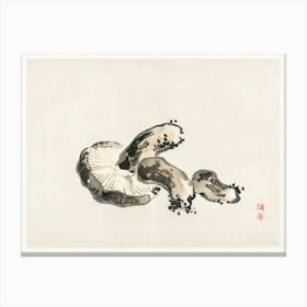 Shitake Mushroom, Kōno Bairei Canvas Print