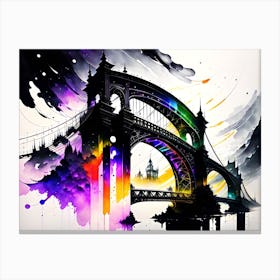 Bridge Painting Canvas Print