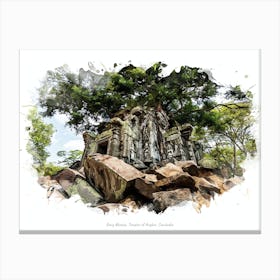 Beng Mealea, Temples Of Angkor, Cambodia Canvas Print
