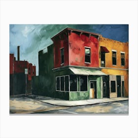 Contemporary Artwork Inspired By Edward Hopper 1 Canvas Print