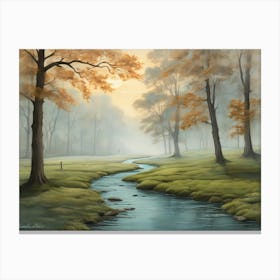 Misty Morning 1 Canvas Print