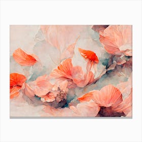 Flowers In Wind Canvas Print