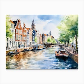 Amsterdam Canal 4 Canvas Print