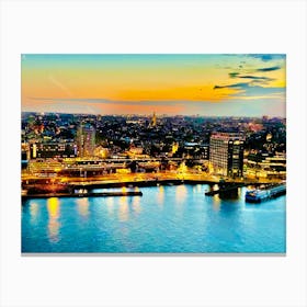 Amsterdam At Dusk Canvas Print