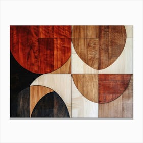 Abstract Wood Panel Canvas Print