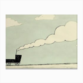 Old Fashioned Steam Train Canvas Print