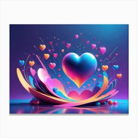 Colorful Heart Creative 21 Canvas Print