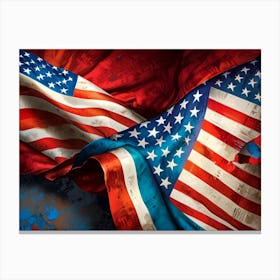 American Flags Canvas Print