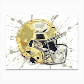 Notre Dame Fighting Irish NCAA Helmet Poster 1 Canvas Print