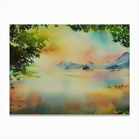 Mystic Dawn Reflections Canvas Print