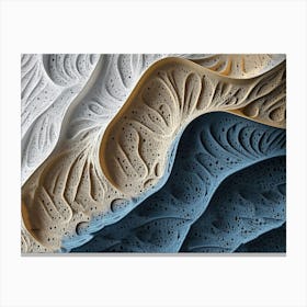 Stunning 3d Designs Featuring Unique Textured Patterns Canvas Print