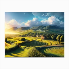 Landscape Painting 190 Canvas Print