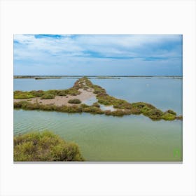 Aerial View Of Deltebre 20190807 52pub Canvas Print