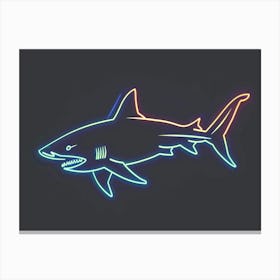 Neon Blacktip Reef Shark 4 Canvas Print