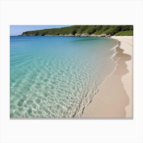 Santorini Beach Canvas Print