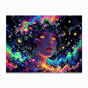 Psychedelic Girl 1 Canvas Print