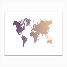 World Map 8 Canvas Print