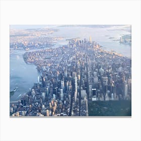 New York City From The Air Canvas Print