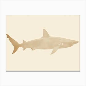 Bamboo Shark Silhouette 4 Canvas Print
