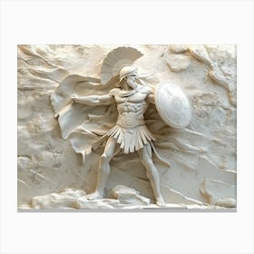 Spartan Statue Canvas Print