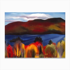 Georgia O'Keeffe - Lake George, Autumn, 1927 Canvas Print