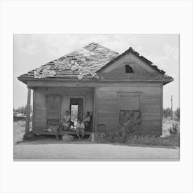 Home Of Agricultural Day Laborer S Home In Muskogee County, Oklahoma, These Houses Rent From Two To Five Dollars Per Canvas Print