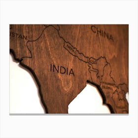 Map Of India Canvas Print