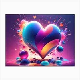 Colorful Heart Creative 35 Canvas Print