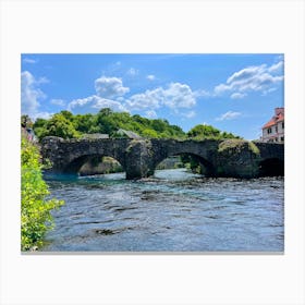 Stone Bridge Over The River Canvas Print