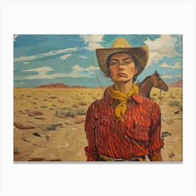 Cowgirl 2 Fy H Canvas Print