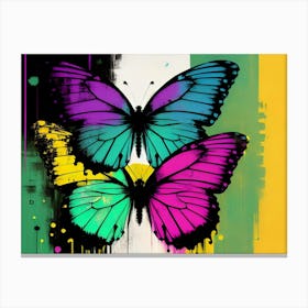 Butterfly Splatter 11 Canvas Print