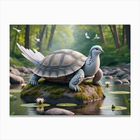 Turtle-Dove Fantasy Canvas Print