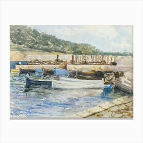 Boats, John Singer Sargent Canvas Print