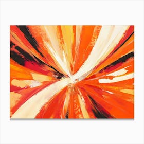 Abstract Orange Painting 1 Canvas Print