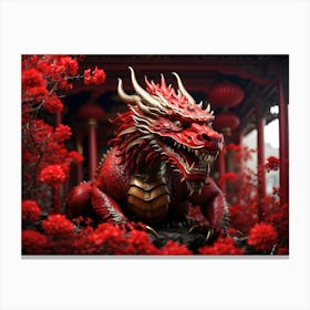 Chinese Red Dragon 2 Canvas Print