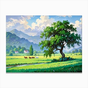 Landscape Painting 42 Canvas Print