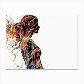 Abstract Of A Woman 4 Canvas Print