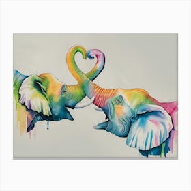 Love Elephants Canvas Print