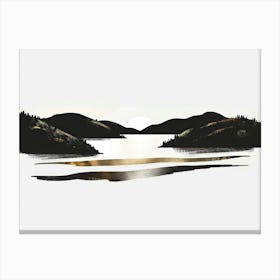 Lake And Mountains Canvas Print