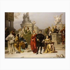 Vintage Renaissance Painting House Of Habsburg Canvas Print